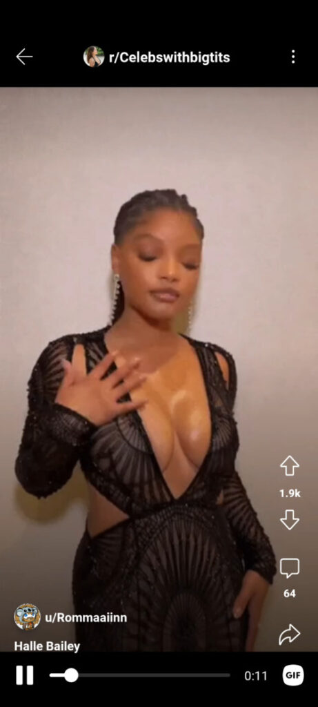 Halle Bailey leaked Nude